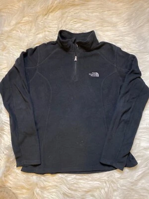 Lã The North Face Polartec Classic 1/4 zíper cor preta feminino tamanho pequeno - Imagem 1 de 2