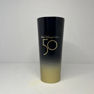 Walt Disney World 50th Anniversary Starbucks Tumbler Tasse schwarz und gold - OHNE DECKEL - Bild 1 von 3
