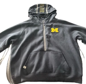 Michigan Wolverines Women’s Colosseum Navy Big Logo Team Pullover Hoodie XL - Picture 1 of 10