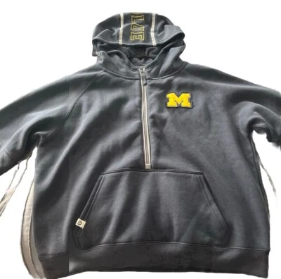 Sudadera con Capucha Michigan Wolverines Mujer Coliseo Azul Marino Logo Grande Equipo XL Foto 1 de 4