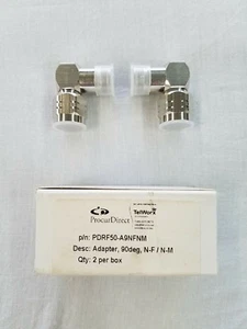 Procure Direct N Male - N Female 90 degree Adapter, Box of 2 - Zdjęcie 1 z 2