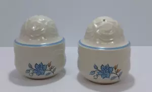 Cordella Stoneware Bluet Salt And Pepper Shakers Set Japan Vintage - Picture 1 of 7