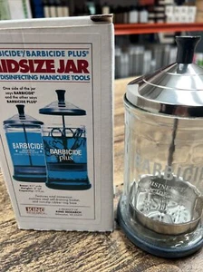 Barbicide Disinfectant Disicide Solution Sterilising Jar Glass Midsize - Picture 1 of 1