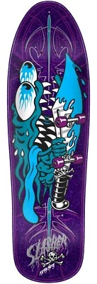 Santa Cruz Keith Meek 2024 a rayas Slasher tabla de skate lanzamiento limitado 9" Foto 1 de 4