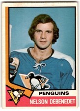 1974-75 O-Pee-Chee Nelson DeBenedet Rookie #293 Pittsburgh Penguins