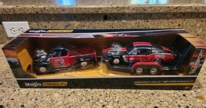 Maisto Elite Transport 1948 Ford F-1 F1 Pickup 1967 Mustang GT with Trailer - Picture 1 of 11