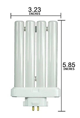 6PK Full Spectrum Daylight 27W 4 Pins Replacement Compact Fluorescent Light Bulb - Image 1 of 4