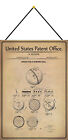 Blechschild 20x30 US Patent Bowling Kugel Sport Hobby historisch    Wand Deko Ba