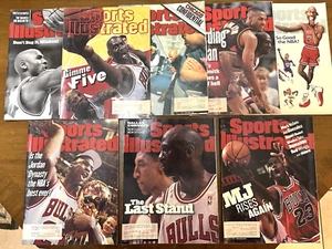 Lot of 8 Michael Jordan 1997 & 1998 Sports Illustrated Chicago Bulls - Bild 1 von 9