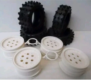 Tamiya Wheel Tyre Set Boomerang Hotshot Bigwig 9805110 9805111 0555068 0555069 - Picture 1 of 1