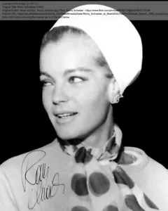 Repro-Autogramm - Romy Schneider - 11,4 x 14,3cm - Schauspielerin - Bild 1 von 4