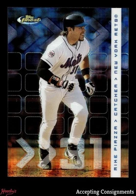 2002 Finest X-Fractors #12 Mike Piazza 203/299 METS - Image 1 of 2