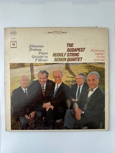Rudolf Serkin & Budapest String Quartet - Brahms Piano Quintet LP 33RPM Columbia - Picture 1 of 7