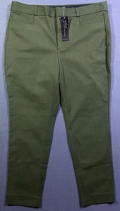 Neu Banana Republic Solan Damenhose 12 grün kurvige Passform mittelhoher Bund Taschen neu mit Etikett - Bild 1 von 18