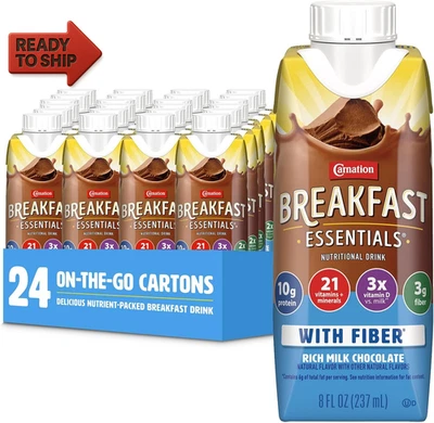 con fibra listo para beber, rico chocolate con leche, Foto 1 de 4