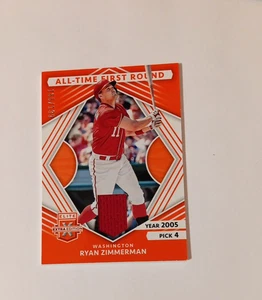 2022 Elite Extra Edition All-Time First Round Materials Orange, Ryan Zimmerman - Picture 1 of 3