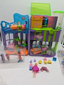 MISC LOT - Polly Pocket Quik Clik House Of Style, Extra Dolls + Acc. - READ DESC - Bild 1 von 22