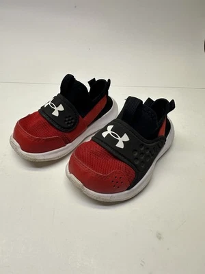 Zapatillas Under Armour para niños pequeños UA BINF Runplay rojas/blancas/negras-talla 6K Foto 1 de 4