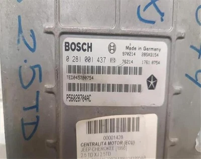 P56028704AC ecu engine control unit 1428 for JEEP CHEROKEE 2.5 TD XJ 2001 - Image 1 of 4
