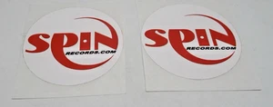 Spin Records Small Sticker's LOT of Two (2) - Picture 1 of 3