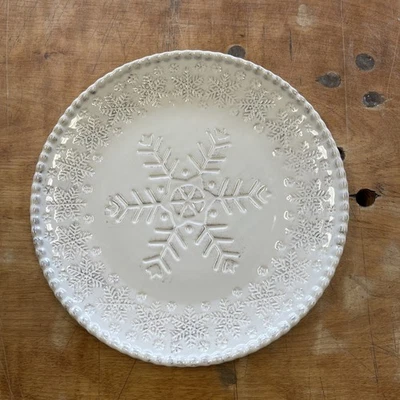 Plato de cena Pier 1 Imports COPO DE NIEVE BLANCO 11 en 1 ea 6 disponible Foto 1 de 3