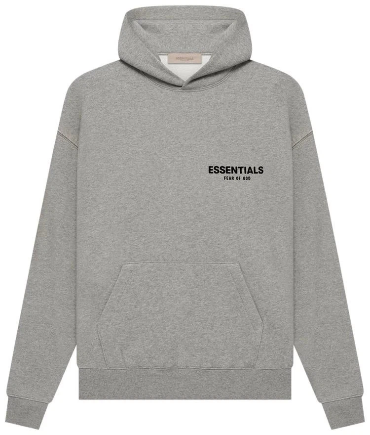NUEVA Sudadera con Capucha Fear of God Essentials Gris Avena Oscuro Talla Pequeña Auténtica✅ Foto 1 de 4