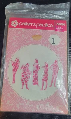 Patterns Pacifica 5020 5 Ways to Wrap a Pareu Hawaii Tahiti Vintage Pattern - Image 1 of 3