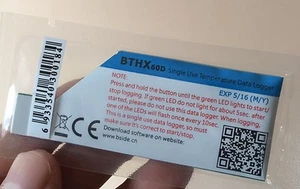Einmaliger Einweg Temperatur Datenlogger Record Max 60 Tage IP67 USB - Bild 1 von 2