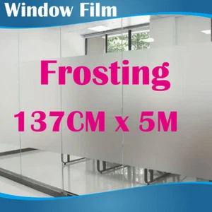 137CM x 5M Privacy Frosted Frost Frosting Window Film Sticker - Picture 1 of 3