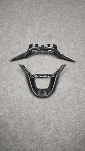 Carbon Fiber Steering Wheel Trim Cover for Seat Leon Cupra Ateca Ibisa MK4 2023 - Picture 1 of 9