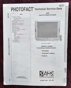 Sams Photofact 4537 Service Manual for JVC AV-27D502/R, AV-27D502/S - Picture 1 of 1