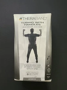 NEW! TheraBand Professional Latex Resistance Tubes w Soft Handles & Door Anchor - Picture 1 of 8