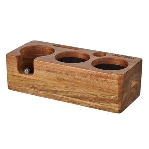 Leaf & Bean Coffee Tamper Station Wooden Espresso Tamping Holder Station - Picture 1 of 3