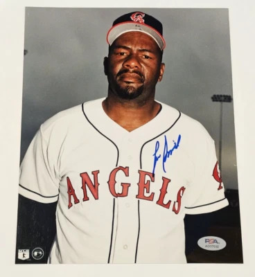 LEE SMITH Signed 8x10 Photo-HALL OF FAME-478 SAVES-CALIFORNIA ANGELS-PSA - Image 1 of 3