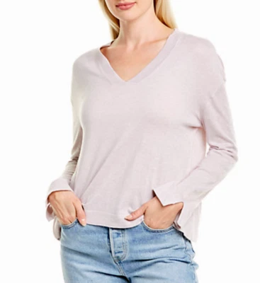 Suéter de algodón lavanda con cuello en V Inhabit nuevo con etiquetas $328 Foto 1 de 4