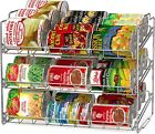Stackable Can Rack Organizer Can Storage Dispenser 36 Cans for Kitchen Cabinet