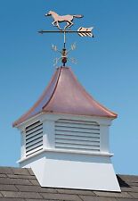 Accentua Olympia Cupola with Horse Weathervane, 24 in. Square, 52 in. High