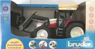 BRUDER 1:16  TRATTORE  STEYER CVT 170 CON BENNA  ART 02082 - Immagine 1 di 2