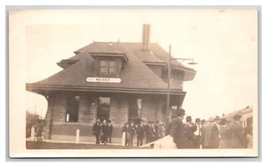 Vtg Snapshot Photograph Oregon Short Line OSL Railroad Depot Weiser Idaho ID U24 - Picture 1 of 2