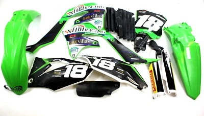 2021 Kawasaki KX250 Plastic Fenders with Graphics (See Notes) (Damage) - Image 1 of 4