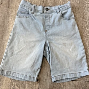 365 Kids Granimals Boys Light Wash Elastic Waist Pull ON Denim Shorts Size 10 - Picture 1 of 3