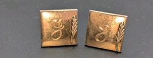 Vintage Cuff Links Monogram Initial J Signed Swank - Picture 1 of 3
