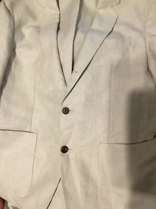 BR/HTG-SF78 Banana Republic Men’s LINEN Sport Coat Blazer 42R NEW - Picture 1 of 8
