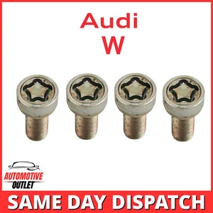 4x anti-theft wheel screw socket lock bolt code W for Audi, VW, Skoda, Merc - Picture 1 of 7