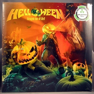 HELLOWEEN Straight Out Of Hell +3 12" GERMAN ReD w-GoLD SPLaTTeR Vinyl x2 x300 - Picture 1 of 17