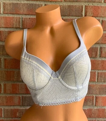 Body By Victorias Secret 32DD Lace Bustier Bralette Long Line Bra Corset Padded - Image 1 of 4