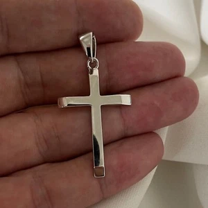 925 Sterling Silver Cross Pendant Handmade Jewelry For Men And Women Sp3 - Picture 1 of 4