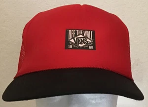 VANS OFF THE WALL 1966 Cap Red / Black Adjustable Snapback Hat - Picture 1 of 8