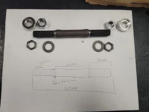 Suzue Peregrine Phat Jack 14mm 3/8" Sealed Bearing Axle Bmx Freestyle 160mm Fron - Picture 1 of 5