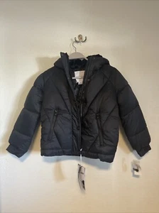 Steve Madden giacca nera puffer ragazzo taglia 7/8 - Foto 1 di 9